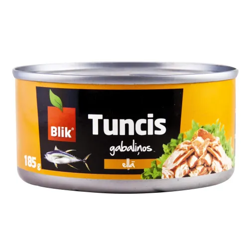 Tuncis eļļā gab. 185g (130g), Blik