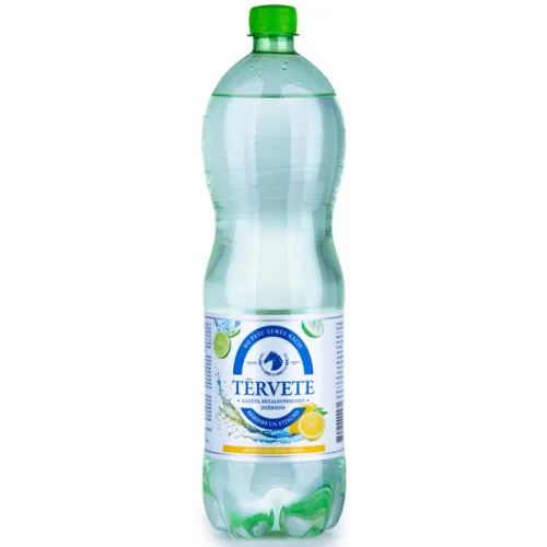 Ūdens gāzēts Tērvetes ar citrona - laima garšu 1.5l PET