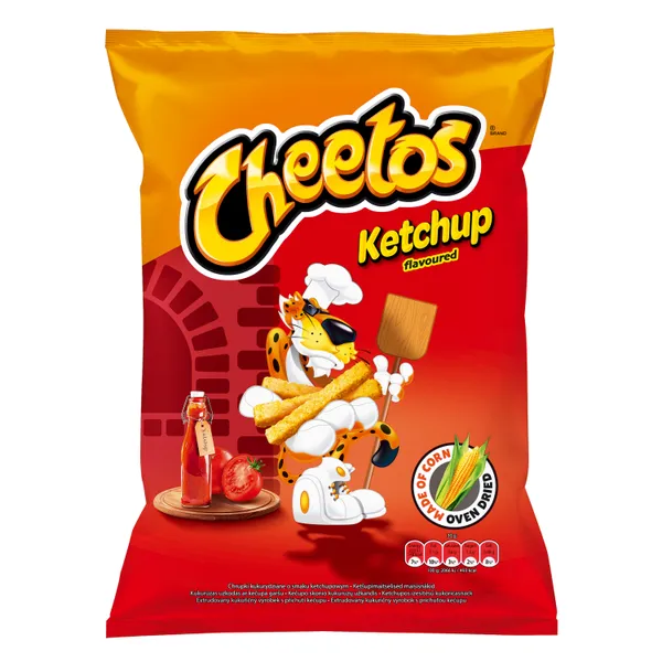 Uzkodas Cheetos ar kečupa garšu 165g