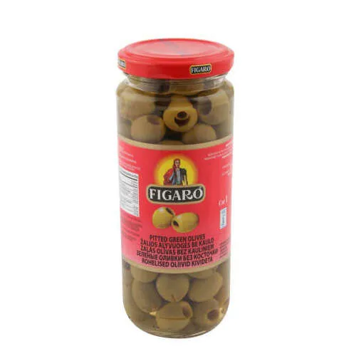 Zaļās olīvas bez kauliņiem 340g (160g), Figaro