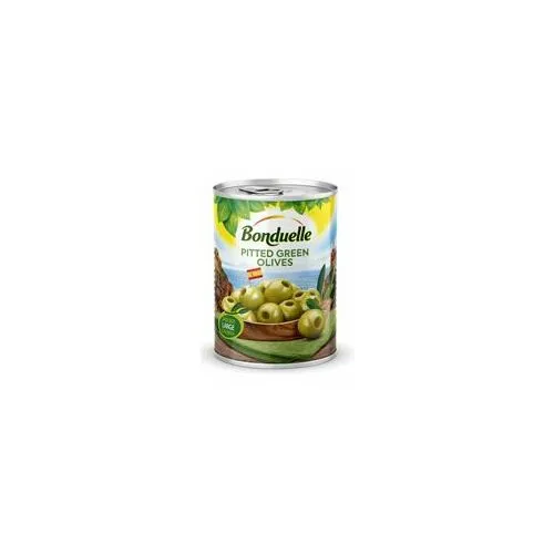 Zaļās olīvas pildītas ar anšoviem 345g (300g), Bonduelle