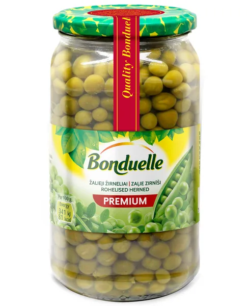 Zaļie zirnīši Premium 660g (465g), Bonduelle