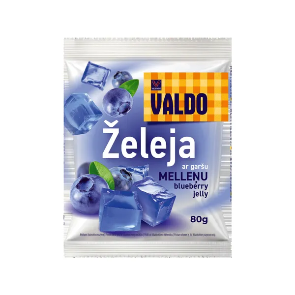 Želeja ar melleņu garšu 80g, Valdo