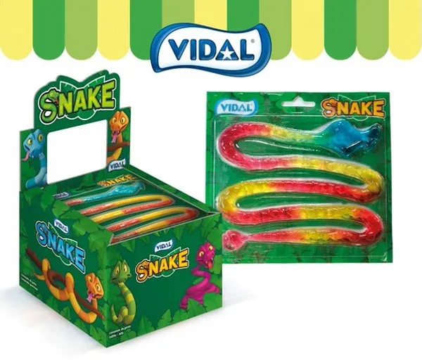 Želejas konfekte Čūskas 66g, Vidal