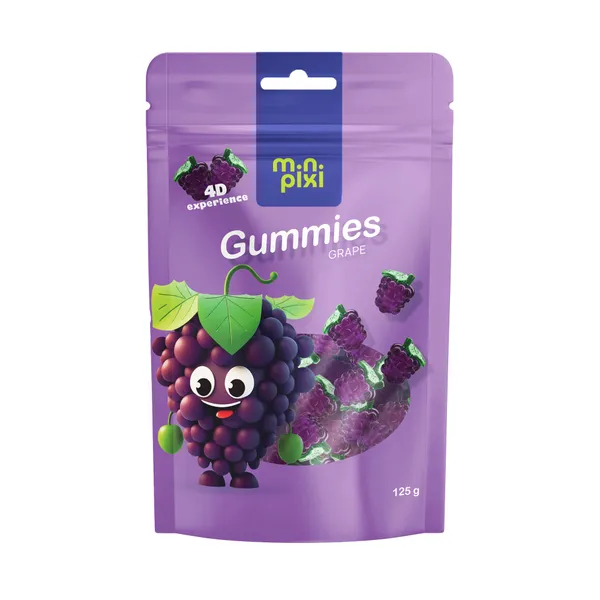 Želejkonfektes Grape 125g, Mini Pixi