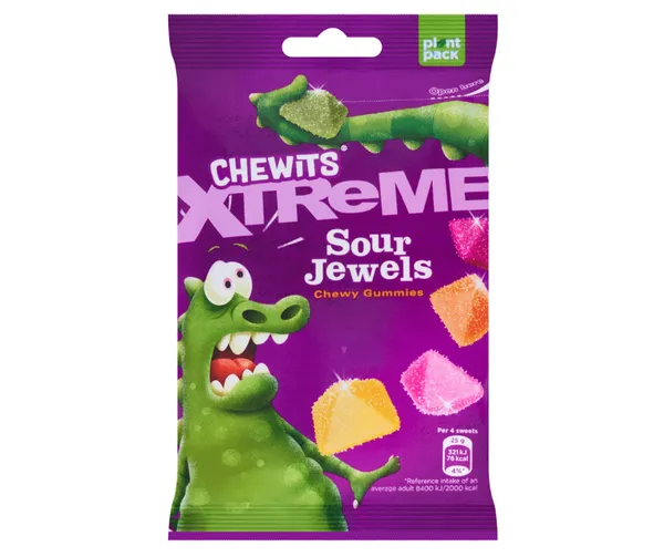 Želejkonfektes Jewels Sour 125g, Chewits