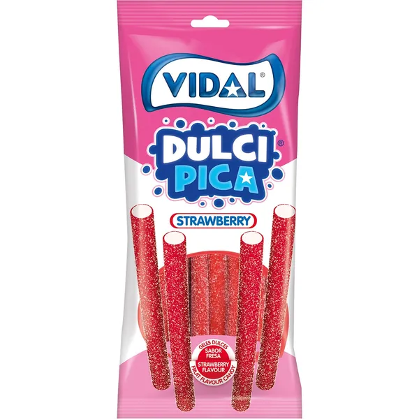 Želejkonfektes skābās Zemeņu zīmuļi 90g,Vidal