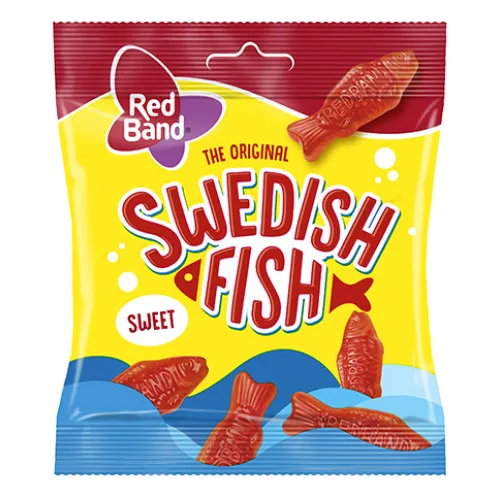 Želejkonfektes Swedish Fish 100g, Red Band