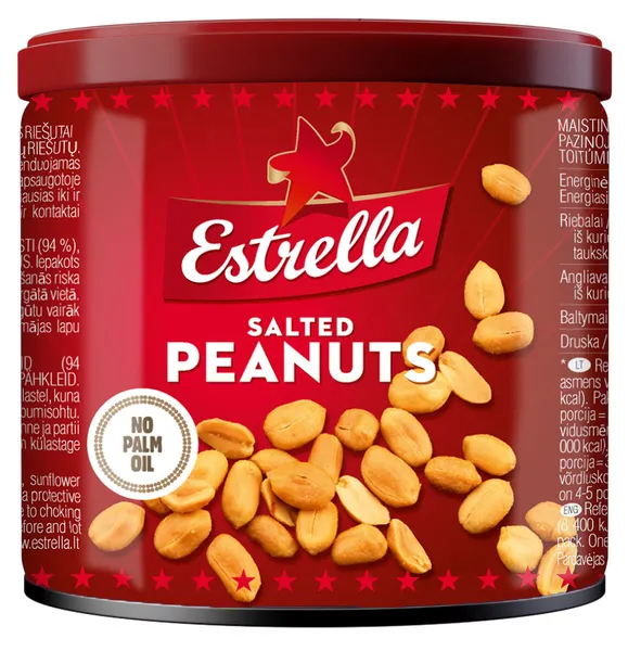 Zemesrieksti sālīti 140g, Estrella