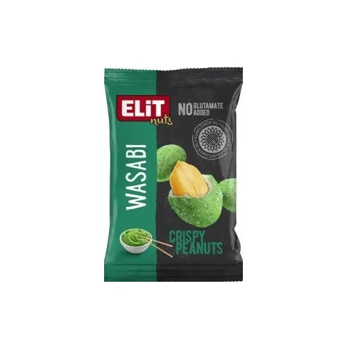 Zemesrieksti Wasabi kraukšķīgā apvalkā ar vasabi garšu 70g, Elit