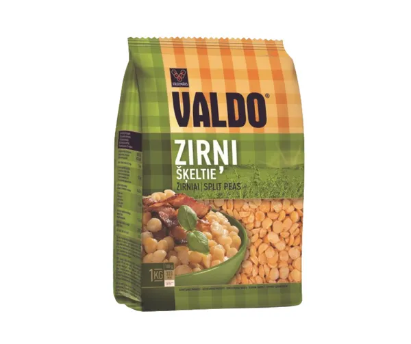 Zirņi šķeltie 1kg, Valdo