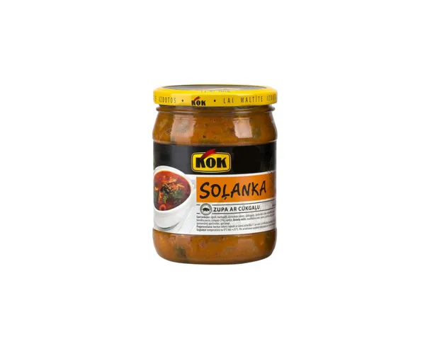 Zupa Soļanka ar cūkgaļu 480g, KOK