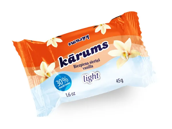 Curd cheese Vanilla light 45g Kārums
