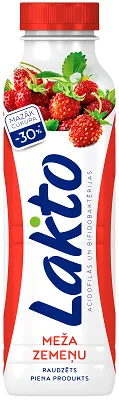 48H Raudzēts piena dzēriens LAKTO, Meža Zemeņu, 450g
