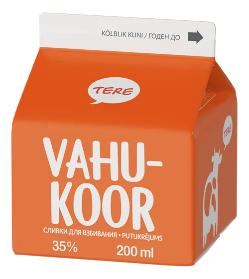 48H Saldais krējums TERE, bez laktozes, 35%, 200ml