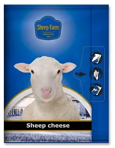 Sheep cheese SHEEP FARM, in slices, 100 g