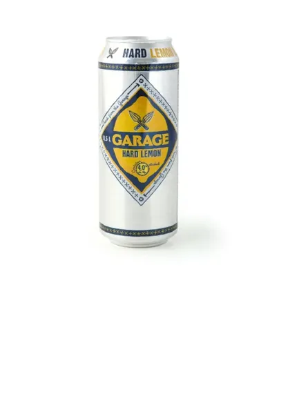 Alkoholisks kokteilis GARAGE Hard Lemon, 4%, bundžā, 0.5l (DEP)