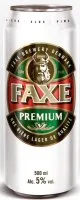 Alus FAXE Premium, bundžā, 5%, 0.5l (DEP)