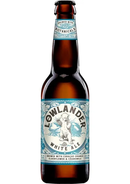 Alus LOWLANDER White Ale, 5%, stiklā, 0.33l (DEP)