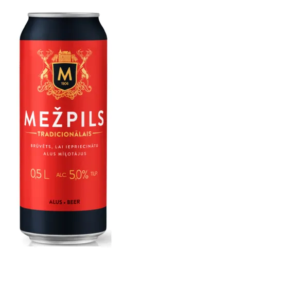 Alus MEŽPILS Tradicionālais, 5%, bundžā, 0.5l (DEP)