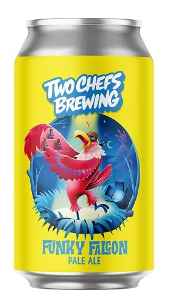 Alus TWO CHEFS Funky Falcon, 5,2%, bundžā, 0.33l (DEP)
