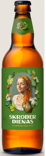 Alus VALMIERMUIŽAS Skroderdienas, nefiltrēts, 5.4%, stiklā, 0.5l (DEP)