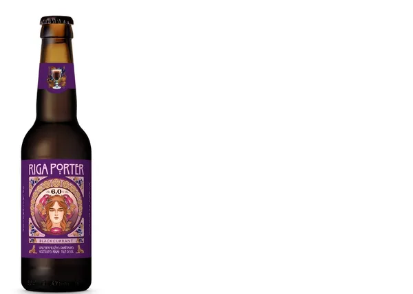 Alus VALMIERMUIŽAS Veltījums Rīgas porteris ar upenēm, 6,5%, stiklā, 0.33l (DEP)