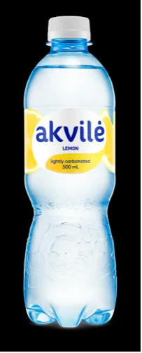 Aromatizēts dzeramais ūdens AKVILE ar citrona aromātu, viegli gāz., 0,5l (DEP)