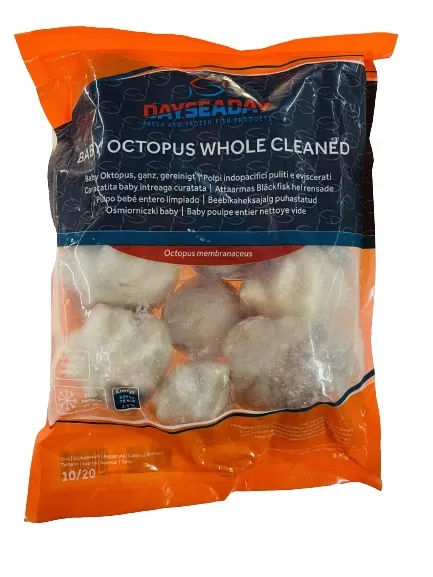 Frozen baby octopus DAYSEADAY, 10/20, 20%glaze, 800g/1kg