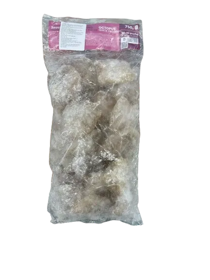 Astoņkāji mazie SEALIGHT, saldēti, 20/40, jēli, tīrīti, 25% glazūra, IQF, 750g/1kg