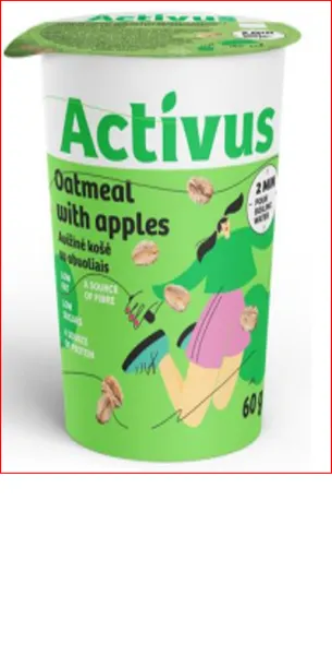 Instant Oatmeal porridge with apples ACTIVUS, 70g