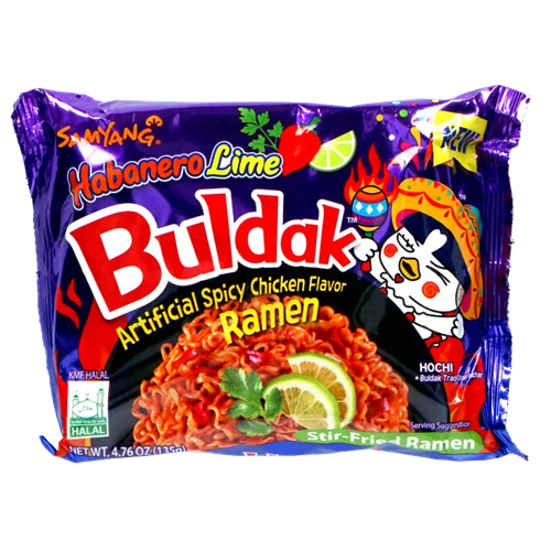 Ramen SAMYANG, Hot Chicken Habanero Lime, 135g