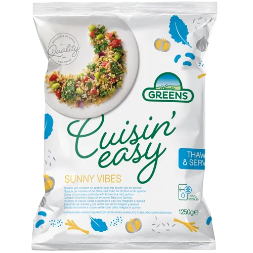 Ātri saldēts dārzeņu maisījums GREENS Sunny Vibes, 1.25kg IQF