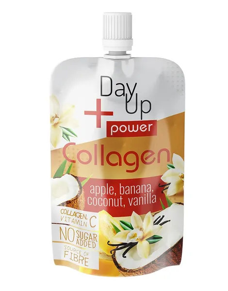 Fruit puree DAY UP Power Collagen, with coconut and vanilla flavor, 100g