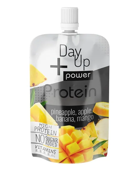Fruit mousse with yogurt DAY UP Power Protein, with pineapple and bana