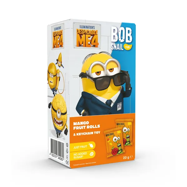 Augļu rullītis ar rotaļlietu BOB SNAIL Eat&Fun, 20g