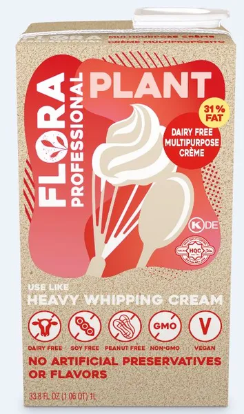 Augu tauku baze saldais krējums FLORA 31 %