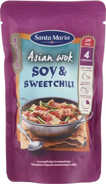 Asian Wok Soy & Sweet Chili - Hot 150g, Santa Maria