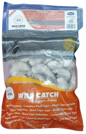  Whiteleg shrimp EBI, frozen, 16/20, raw, in shell, headless, cut, 25%, 1kg, HLSO EP RAW