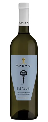 Baltvīns MARANI Telavuri, pussalds, 11,5%, 0.75l