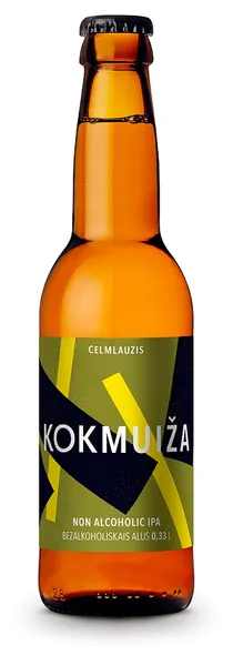 Bezalkoholisks alus VALMIERMUIŽAS IPA Kokmuižas Celmlauzis, nefiltrēts, 0.33l(DEP)
