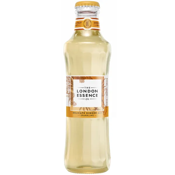 Bezalkoholisks dzēriens LONDON ESSENCE Ginger Ale, gāzēts, stiklā, 0.2l (DEP)