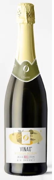 Bezalkoholisks dzirkstošs baltvīns VINA'0 Classic, BIO, 0.75l(DEP)