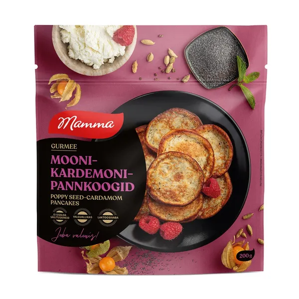 Biezpiena pankūkas MAMMA, ar magoņu sēklām un kardamonu, 200g
