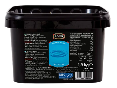 BONG Buljons ar zivju garšu, 1,5 kg