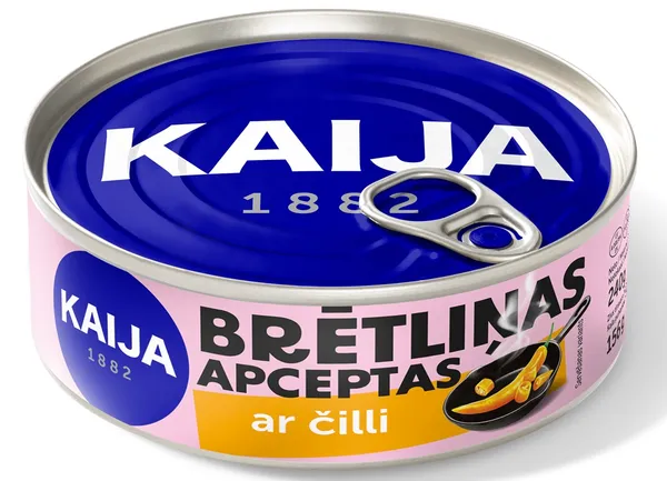 Brētliņas apceptas tomātu mērcē ar čili KAIJA, 240g EO