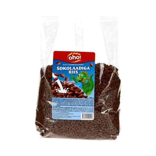 Brokastu pārslas Oho Šokolādes rīsi, 500g