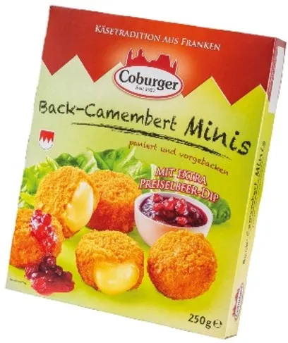Baked  mini Camembert cheese COBURGER, with cranberry jam , 250g