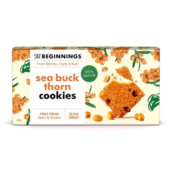 Cookies THE BEGINNINGS Sea buckthorn, 80g