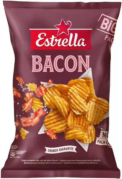 Chips ESTRELLA, bacon, 180 g
